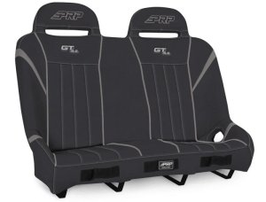 Polaris RZR XP4 1000 UTV Suspension Bench Seat - Rear - PRP Seats - GT/S.E. Rear Suspension Bench - Black / Gray - `14-`23